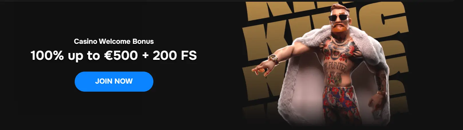 Welcome bonus up to 100%